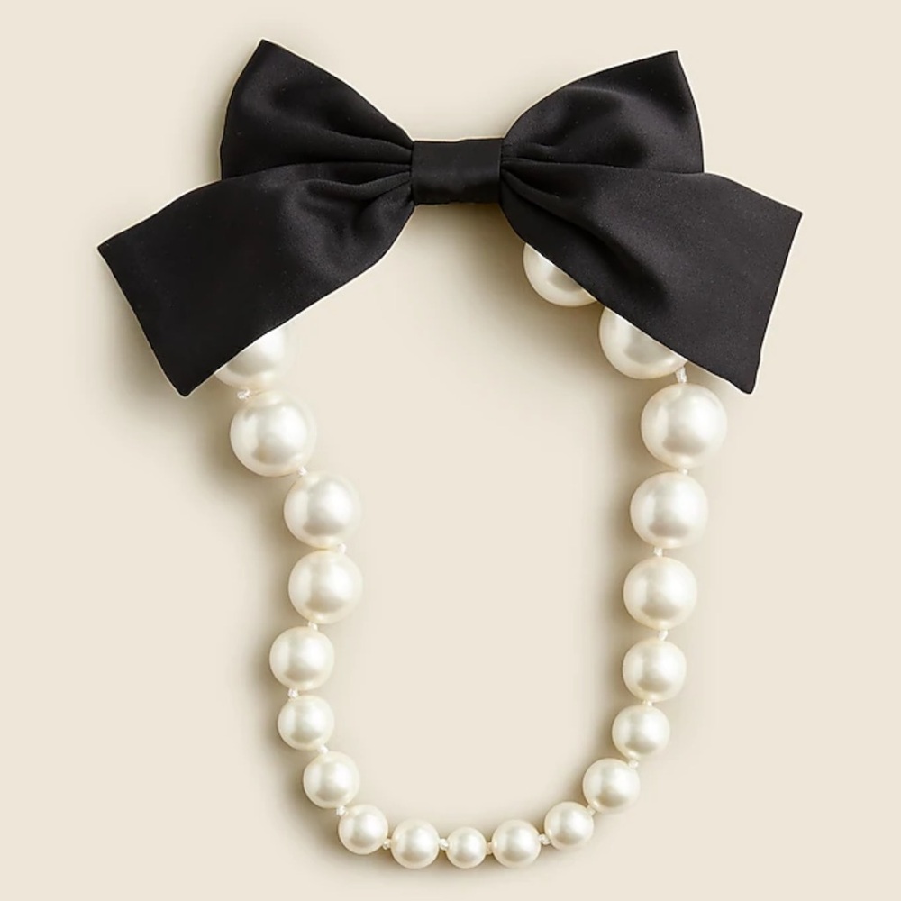 J. Crew Black and White Pearl Necklace